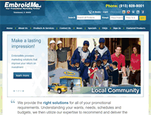 Tablet Screenshot of embroidme-shorewood.com